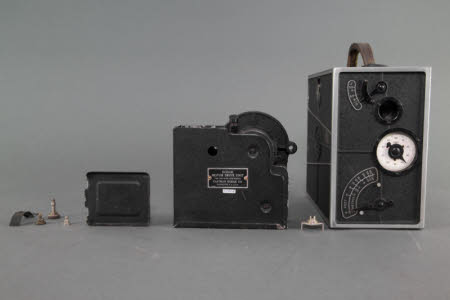 Cine Kodak Model A and motor drive unit.