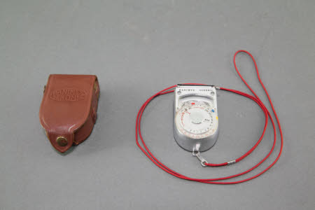 Hanimex Sekonic exposure meter in leather case.