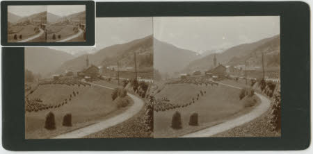 Haycocks and fields in the Arlberg Pass, Austria