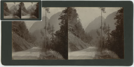 A road in mountainous terrain.