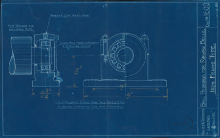 Ball Bearing for Ringing Bells - Iron Frame Type