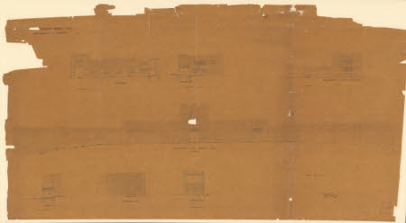 Elevations and Sections of Gateway and Cottages