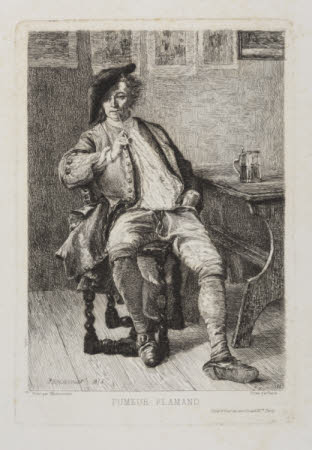 Flemish smoker (after Jean-Louis-Ernest Meissonier) 