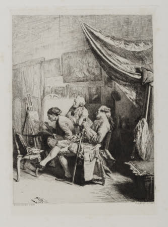 At artist at work (after Jean-Louis Ernest Meissonier) 