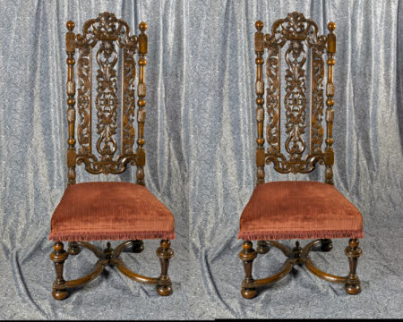 High-backed chair