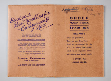 Photographic negative envelope