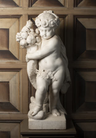 Female Putto with Cornucopia: One of the four Elements - Earth