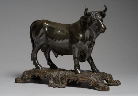A standing bull
