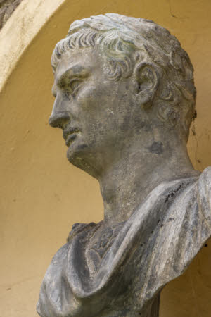 A bust of Julius Caesar