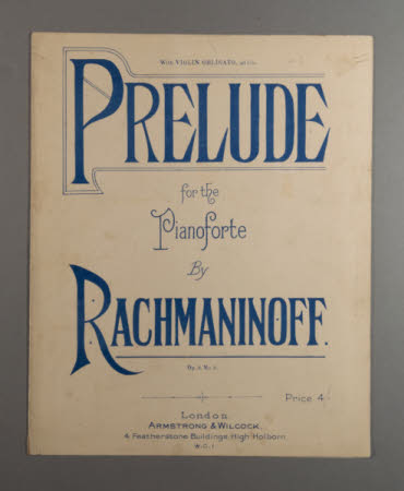 Prelude for the pianoforte by Rachmaninoff, Op.3, No.2. With violin obligato ad lib