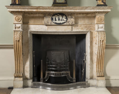 The Family Corridor chimneypiece, with 'The Marriage of Cupid and Psyche'