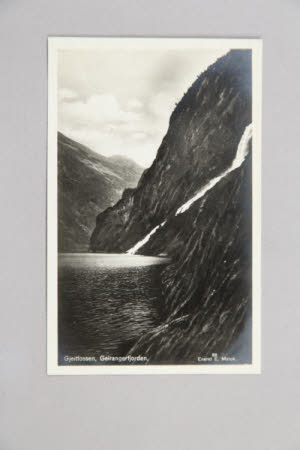 Postcard. Monochrome.