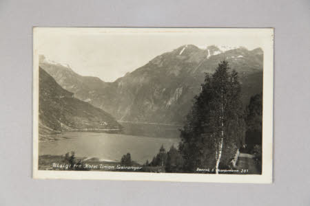 Postcard. Monochrome.