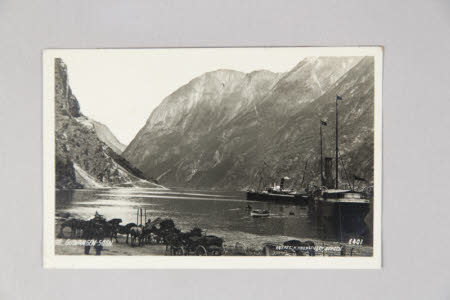 Postcard. Monochrome.