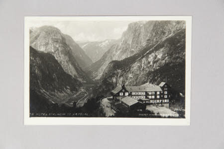 Postcard. Monochrome.