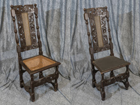High-backed chair