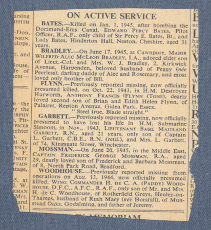 Newspaper cutting