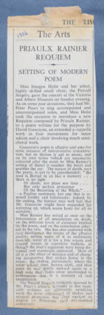 Newspaper cutting