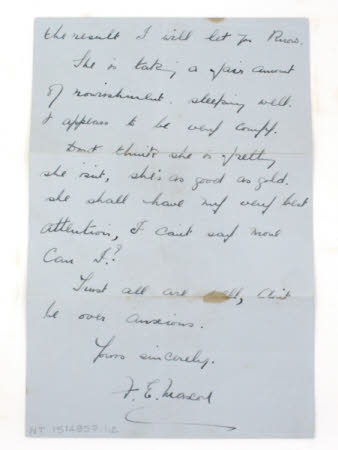 Letter and envelope