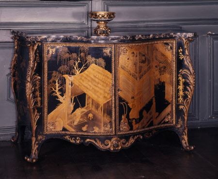 'The Powis Castle lacquer Commodes'