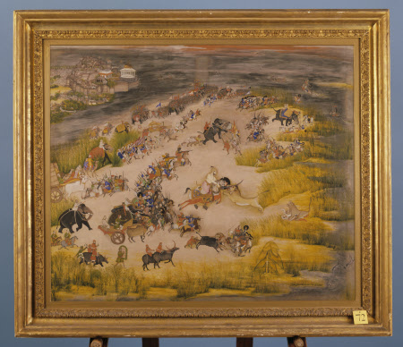 A Lion Hunt of Shuja-ud-Daula (1732- 1775) the Subedar Nawab of Oudh 