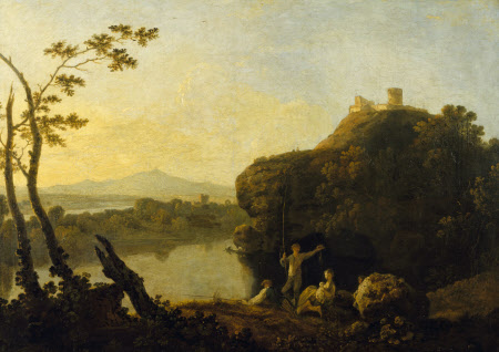 View on the Arno, Italy (A Summer Evening; On the Arno - I)