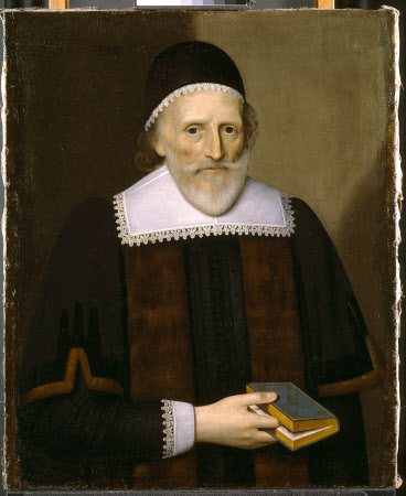An Unknown Old Man in a Black Skull-cap holding a Book (later called Mr Altham, Common Councilman)