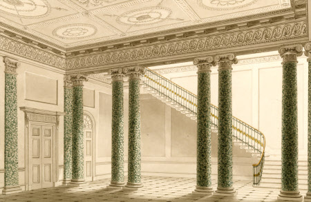 Entrance Hall, to North with Staircase