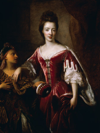 Lady Mary Herbert, Viscountess Montagu (1659-1744/5) and an unidentified attendant