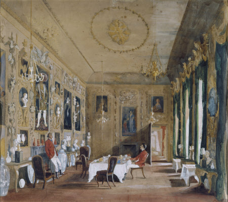 The Carved Room, Petworth House, around 1865: George Wyndham, 1st Lord ...