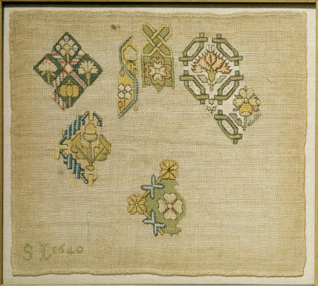 Six Repeating Patterns of Diapered Strapwork enclosing Floral Motifs