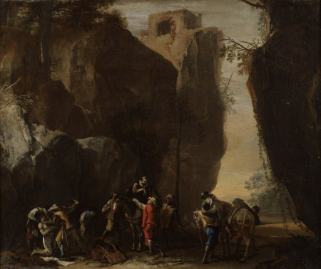 Bandits robbing Travellers
